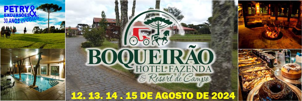 EXCURSO BOQUEIRO HOTEL FAZENDA